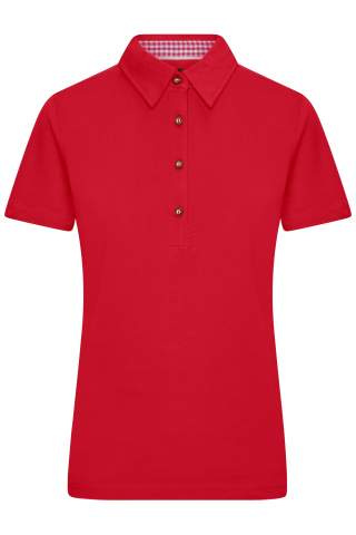 Ladies' Traditional Polo, red/red-white – James & Nicholson (1)