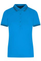 Ladies' Functional Polo, bright-blue/navy