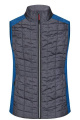Ladies' Knitted Hybrid Vest, royal-melange/anthracite-melange