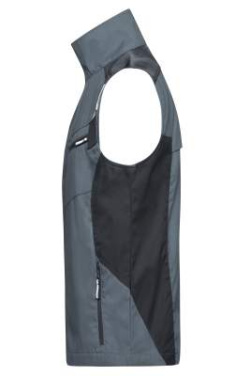 Workwear Vest – STRONG, carbon/black – James & Nicholson (2)