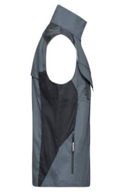 Workwear Vest – STRONG, carbon/black – James & Nicholson (3)