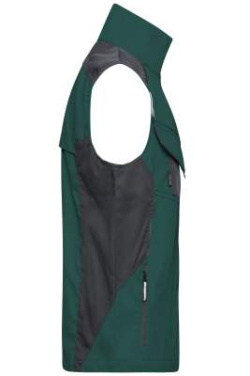 Workwear Vest – STRONG, dark-green/black – James & Nicholson (3)
