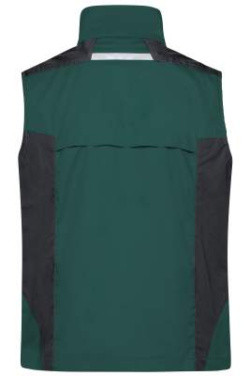 Workwear Vest – STRONG, dark-green/black – James & Nicholson (4)