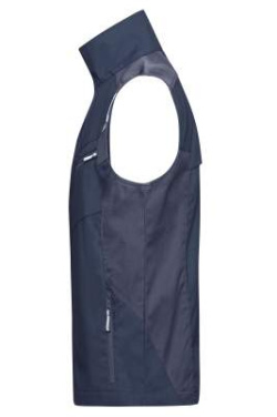 Workwear Vest – STRONG, navy/navy – James & Nicholson (2)