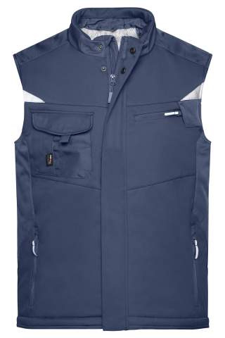 Craftsmen Softshell Vest – STRONG, navy/navy – James & Nicholson (1)