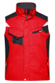 Workwear Vest – STRONG, red/black
