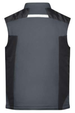 Craftsmen Softshell Vest – STRONG, carbon/black – James & Nicholson (4)