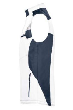 Craftsmen Softshell Vest – STRONG, white/carbon – James & Nicholson (2)