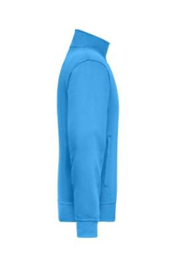Workwear Sweat Jacket, aqua – James & Nicholson (3)