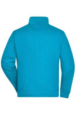 Workwear Sweat Jacket, turquoise – James & Nicholson (4)