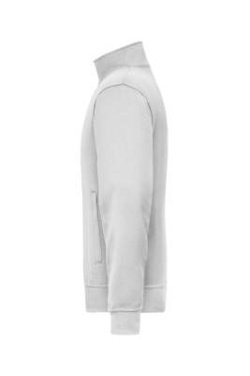 Workwear Sweat Jacket, white – James & Nicholson (2)