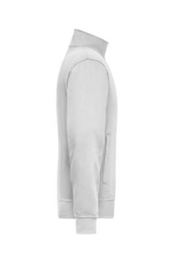 Workwear Sweat Jacket, white – James & Nicholson (3)