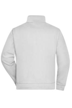 Workwear Sweat Jacket, white – James & Nicholson (4)