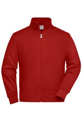 Workwear Sweat Jacket, wine – James & Nicholson (1)