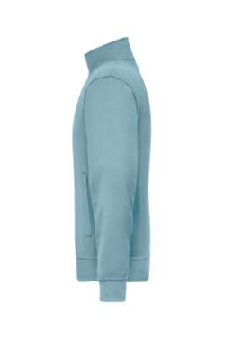 Workwear Sweat Jacket, steel-blue – James & Nicholson (2)
