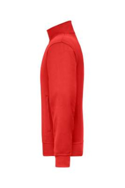 Workwear Sweat Jacket, red – James & Nicholson (2)