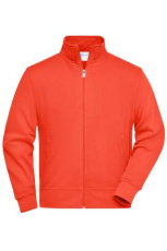 Workwear Sweat Jacket, spicy-orange