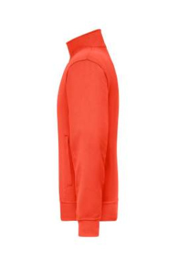 Workwear Sweat Jacket, spicy-orange – James & Nicholson (2)