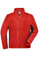 Men's Workwear Fleece Jacket – STRONG, red/black