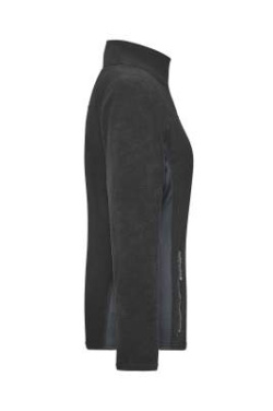 Ladies' Workwear Fleece Jacket – STRONG, black/carbon – James & Nicholson (3)