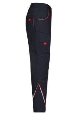 Workwear Pants, carbon/red - James & Nicholson (3)
