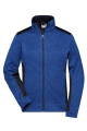 Ladies' Knitted Workwear Fleece Jacket – STRONG, royal-melange/navy