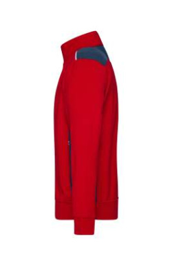 Workwear Sweat Jacket, red/navy - James & Nicholson (2)