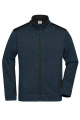 Men's Knitted Workwear Fleece Jacket – STRONG, navy/navy