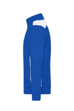 Workwear Sweat Jacket, royal/white - James & Nicholson (2)