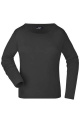 Ladies’ medium-weight long-sleeved shirt, black