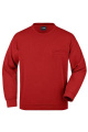 Men's Round Sweat Pocket, red