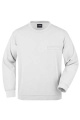Men's Round Sweat Pocket, white