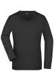 Ladies' Stretch Shirt Long-Sleeved, black
