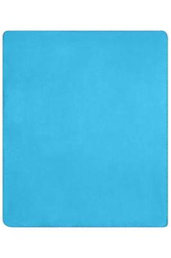 Bonded Fleece Blanket, navy/aqua – James & Nicholson (3)
