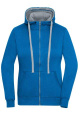 Ladies' Lifestyle Zip-Hoody, cobalt/grey-heather