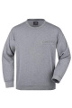Men's Round Sweat Pocket, grey-heather