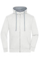 Men's Lifestyle Zip-Hoody, off-white/grey-heather