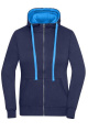 Ladies' Lifestyle Zip-Hoody, navy/cobalt