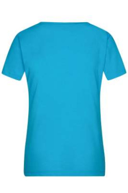 Ladies' Heather T-Shirt, turquoise-melange – James & Nicholson (4)