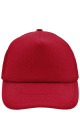 5 Panel Polyester Mesh Cap, red