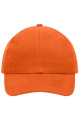 6 Panel Cap Heavy Cotton, orange