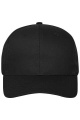 6 Panel Cap Organic Cotton, black