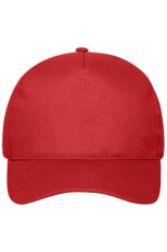 5 Panel Cap Organic Cotton, red