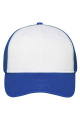 6 Panel Mesh Cap, white/royal