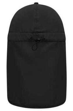 6 Panel Cap with Neck Guard, black – Myrtle Beach (4)