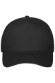 5 Panel Cap Organic Cotton, black