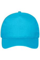 5 Panel Cap Organic Cotton, turquoise
