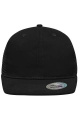 6 Panel Flat Peak Cap, black