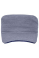 Military cap with contrasting brim edge, dark-grey/navy