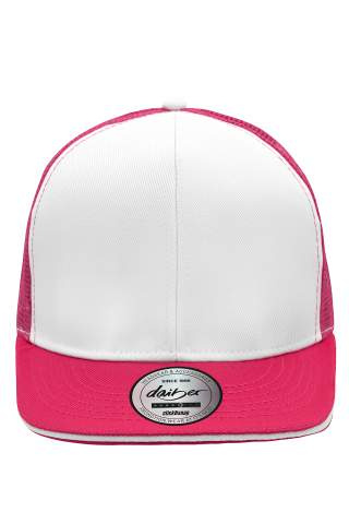 Pro Cap Mesh 6 Panel, white/magenta – Myrtle Beach (1)